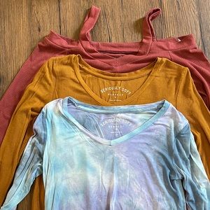 ✨Aeropostale Set of Seriously Soft Long Sleeve Shirts size: XS